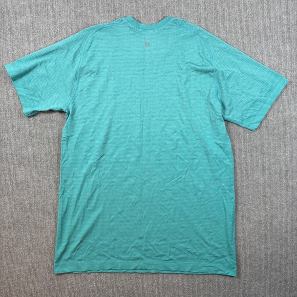 Lululemon Teal Metal Vent Tech Short Sleeve Shirt Men's Size Medium EUC - Picture 4 of 6